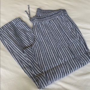 Old Navy Stripped Linen Pants
